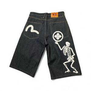 Evisu Denim Shorts Size 34 Blue